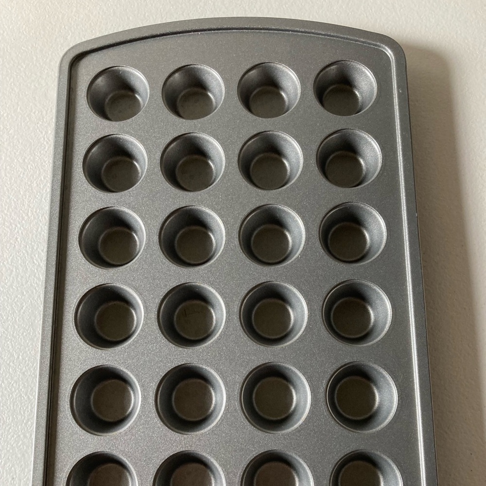 Mini Muffin Metal Baking Sheet 24 Slots 11” x 17”